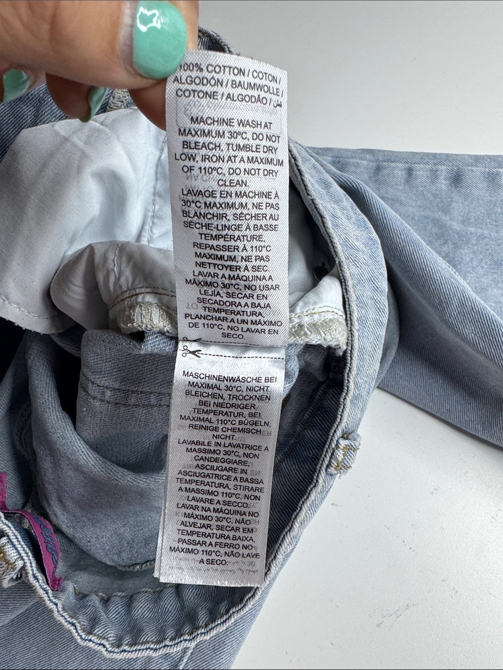 Edikted Light Wash Wide Leg Jeans | Y2K Baggy Denim | Size XS - Picture 11 of 11